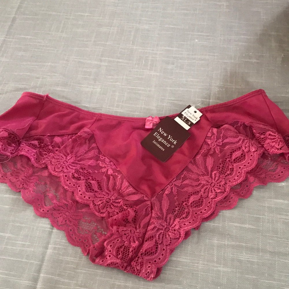 Pink panty with lace